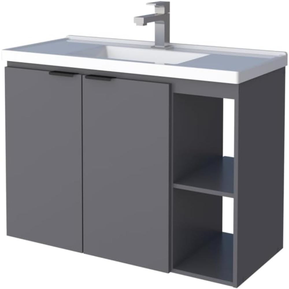 MUEBLE BAÑO ASTER 80 GRIS