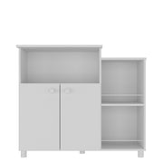 Mueble para Cocina Madik con puertas y estantes color blanco