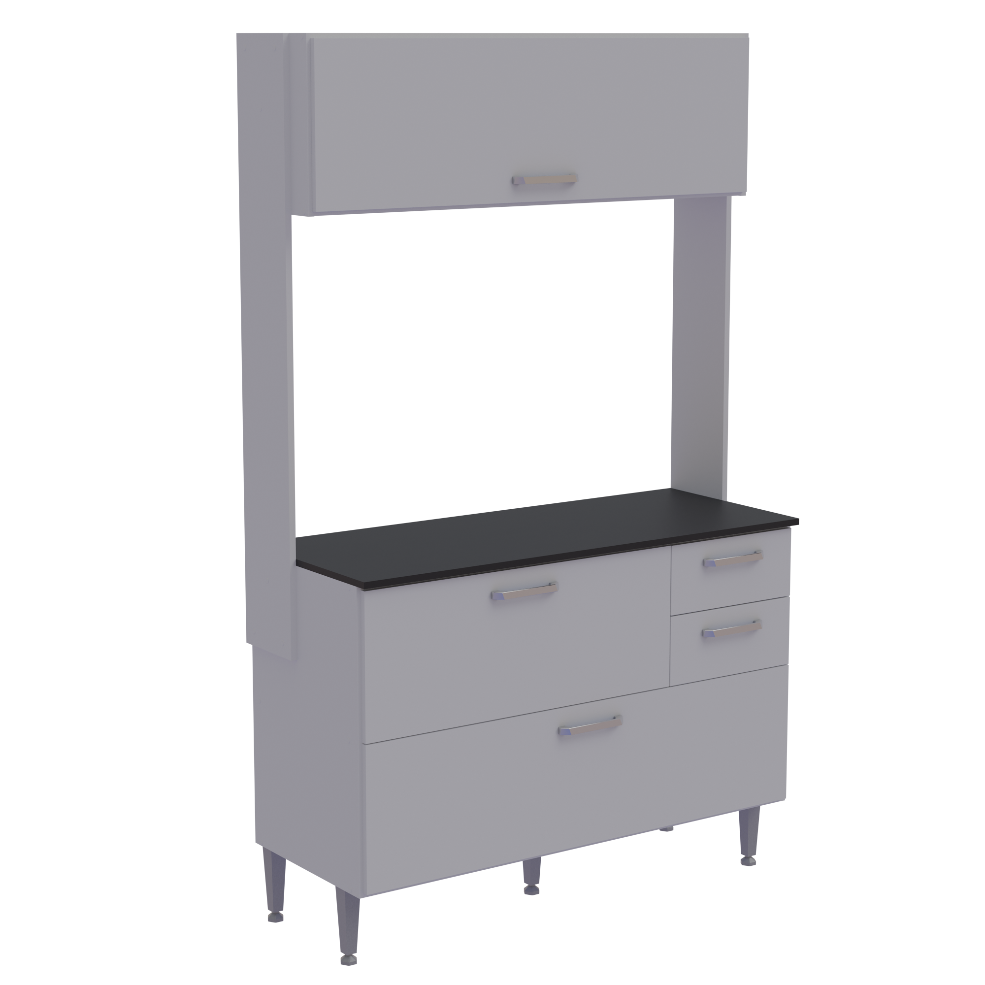Cocina Integral Madik Color Blanco con cajones
