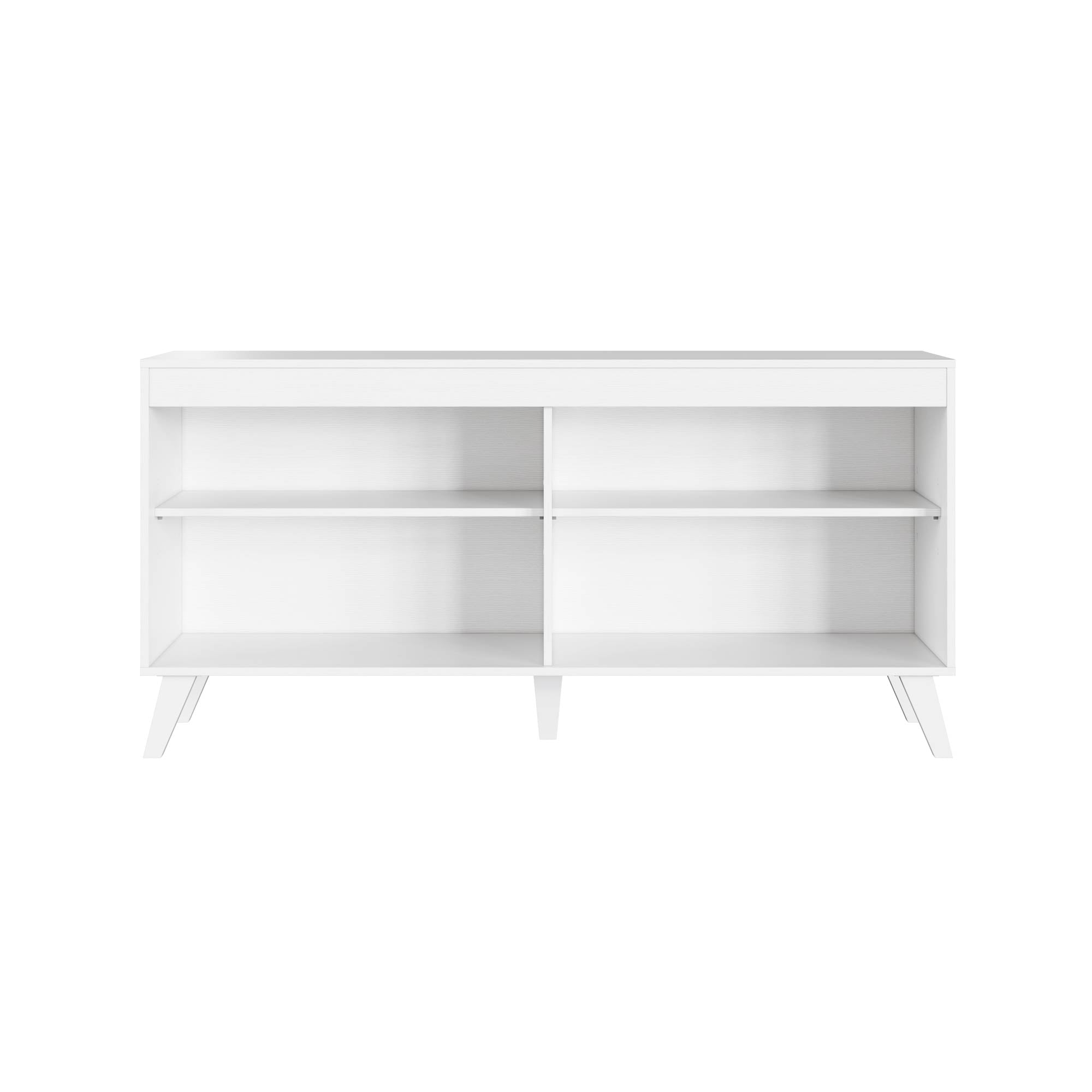 Mueble de Tv 55″ Madik con 4 nichos blanco 147x72x40cm