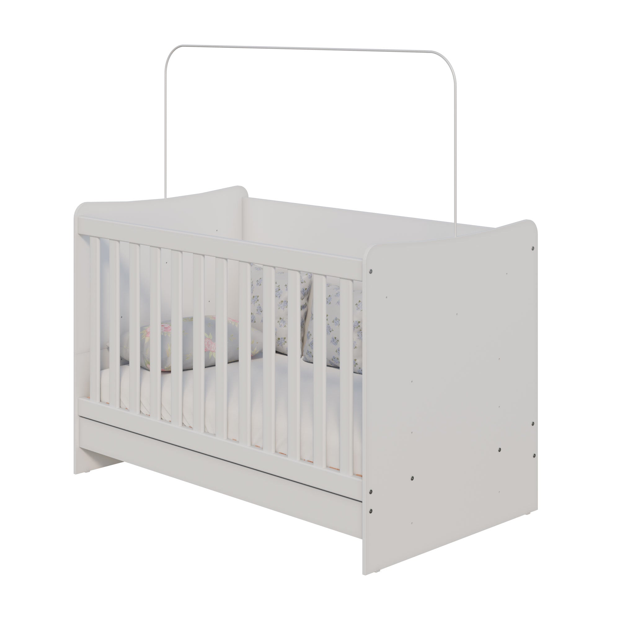 Cuna Multifuncional Madik Convertible 4 en 1 color blanco