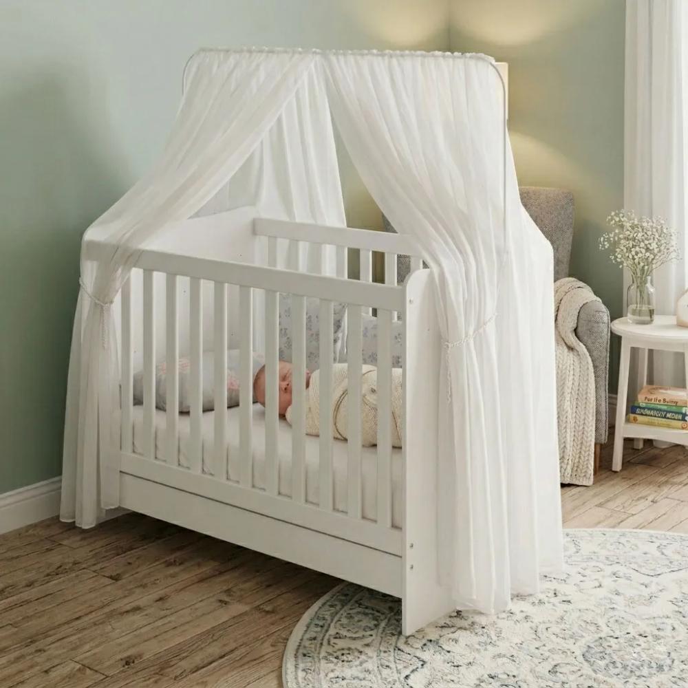 Cuna Multifuncional Madik Convertible 4 en 1 color blanco