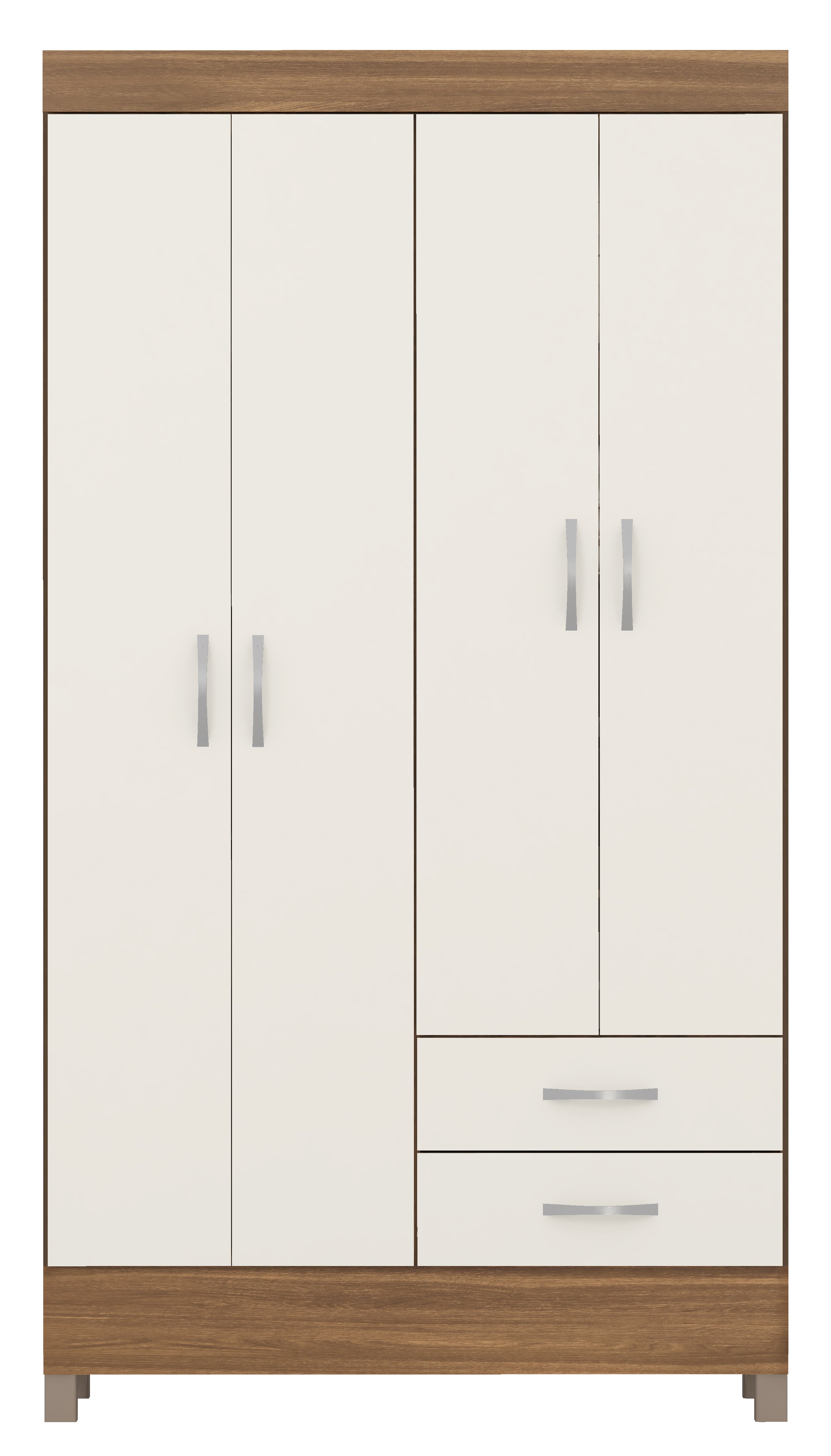Mueble Tipo Ropero Madik 42860-140 4 Puertas color almendra