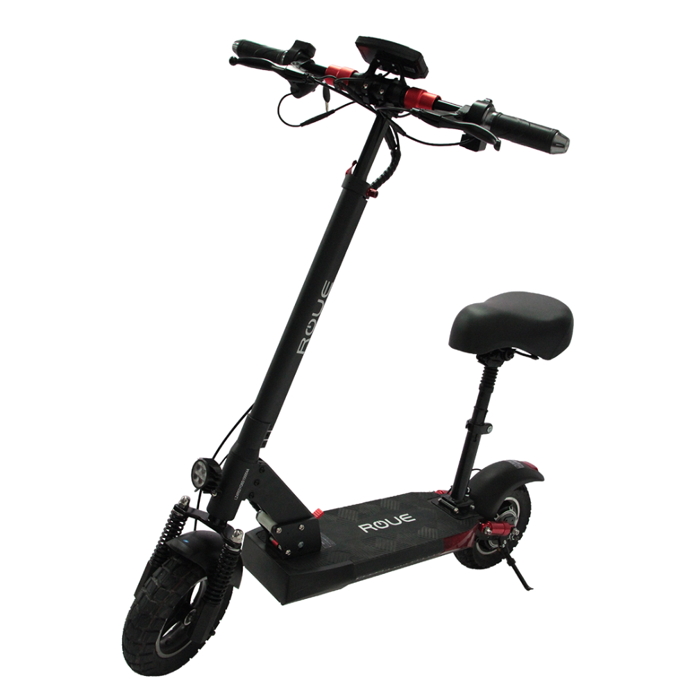 Scooter Eléctrico Roue Y2 1000W Plegable Con Asiento y LED Velocidad 55km/h