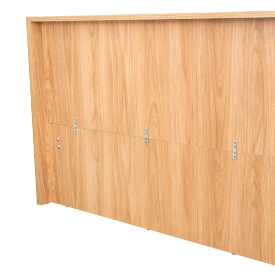 Base Cama Matrimonial MADIK Wandda Fresno Europeo y Roble Natural