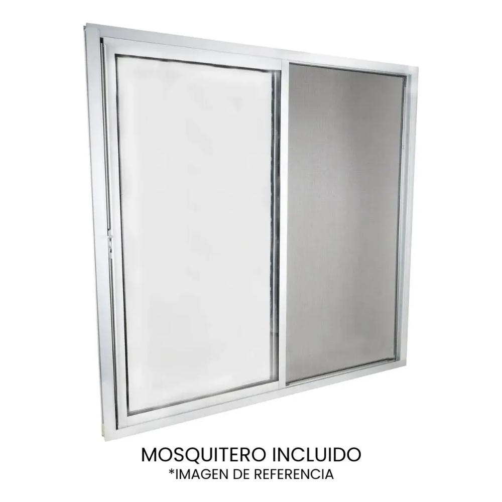 VENTANA ALUMINIO 1.5″ 100X100 CRISTAL CLARO 3MM