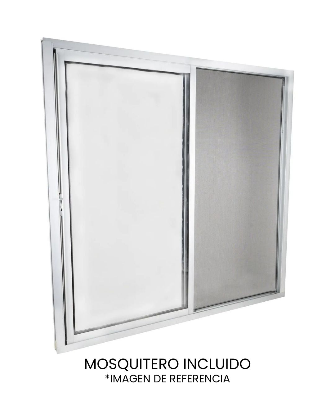VENTANA ALUMINIO 1.5″ 150X120 CRISTAL CLARO 3MM