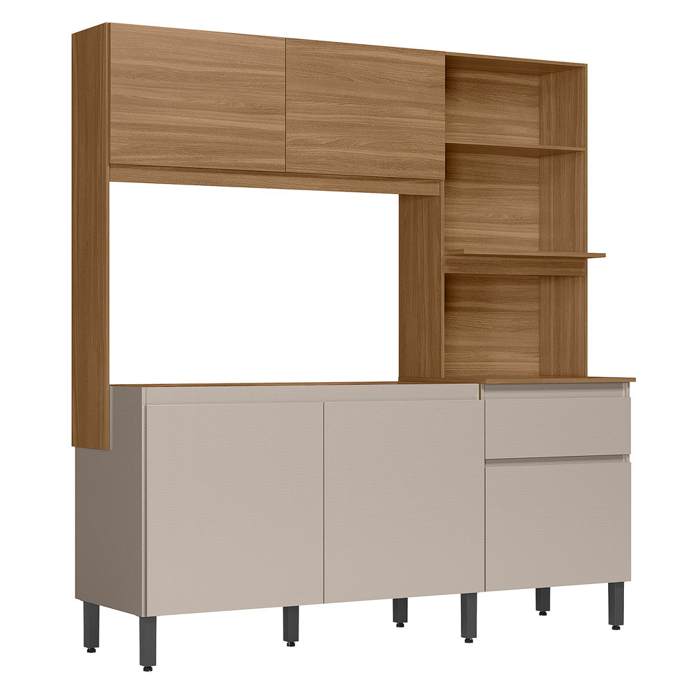 Cocina Integral Completa Madik Color Amaranto
