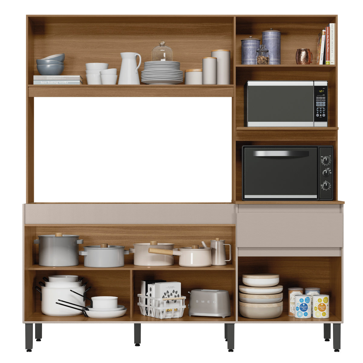 Cocina Integral Completa Madik Color Amaranto