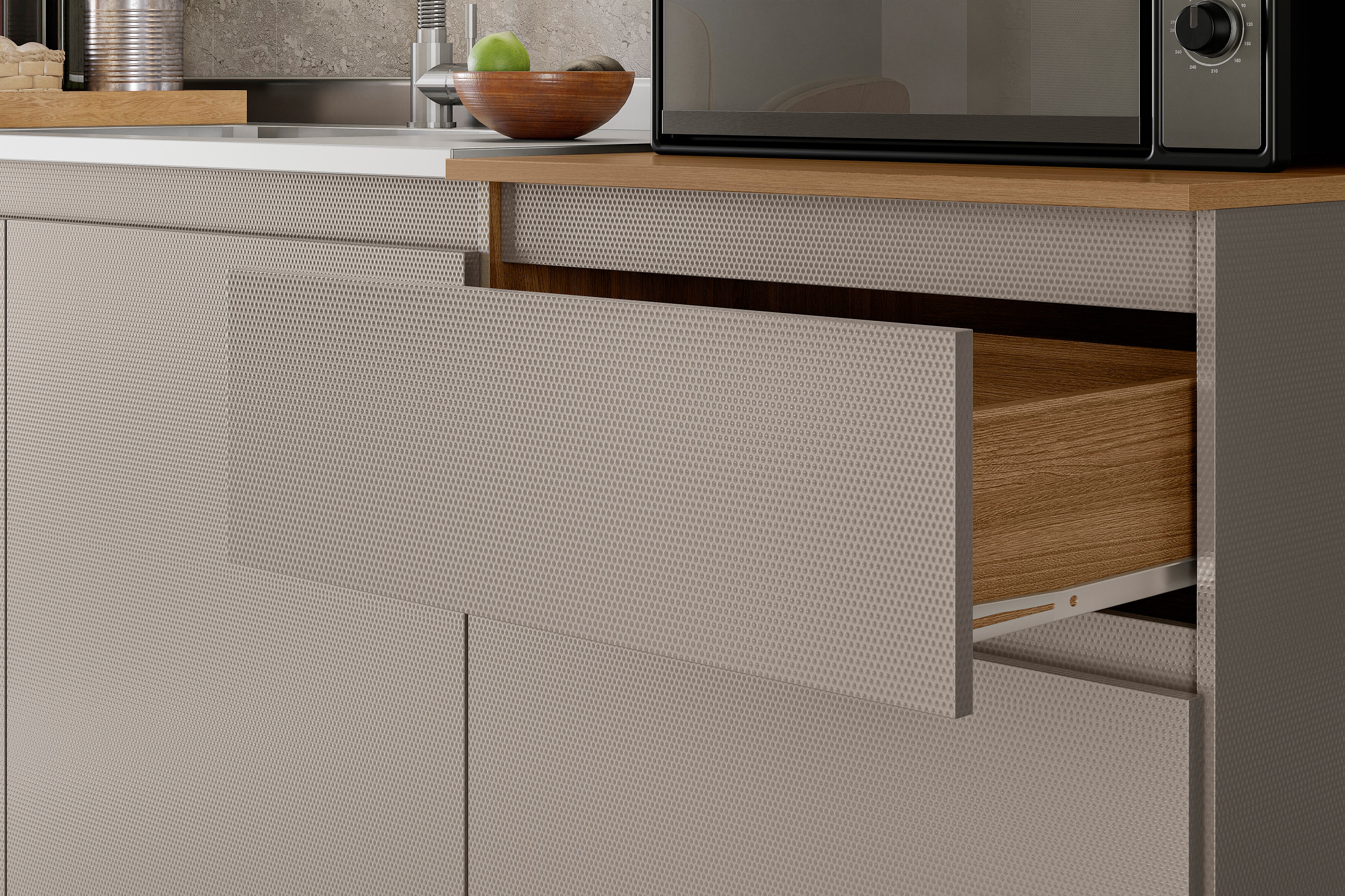 Cocina Integral Completa Madik Color Amaranto