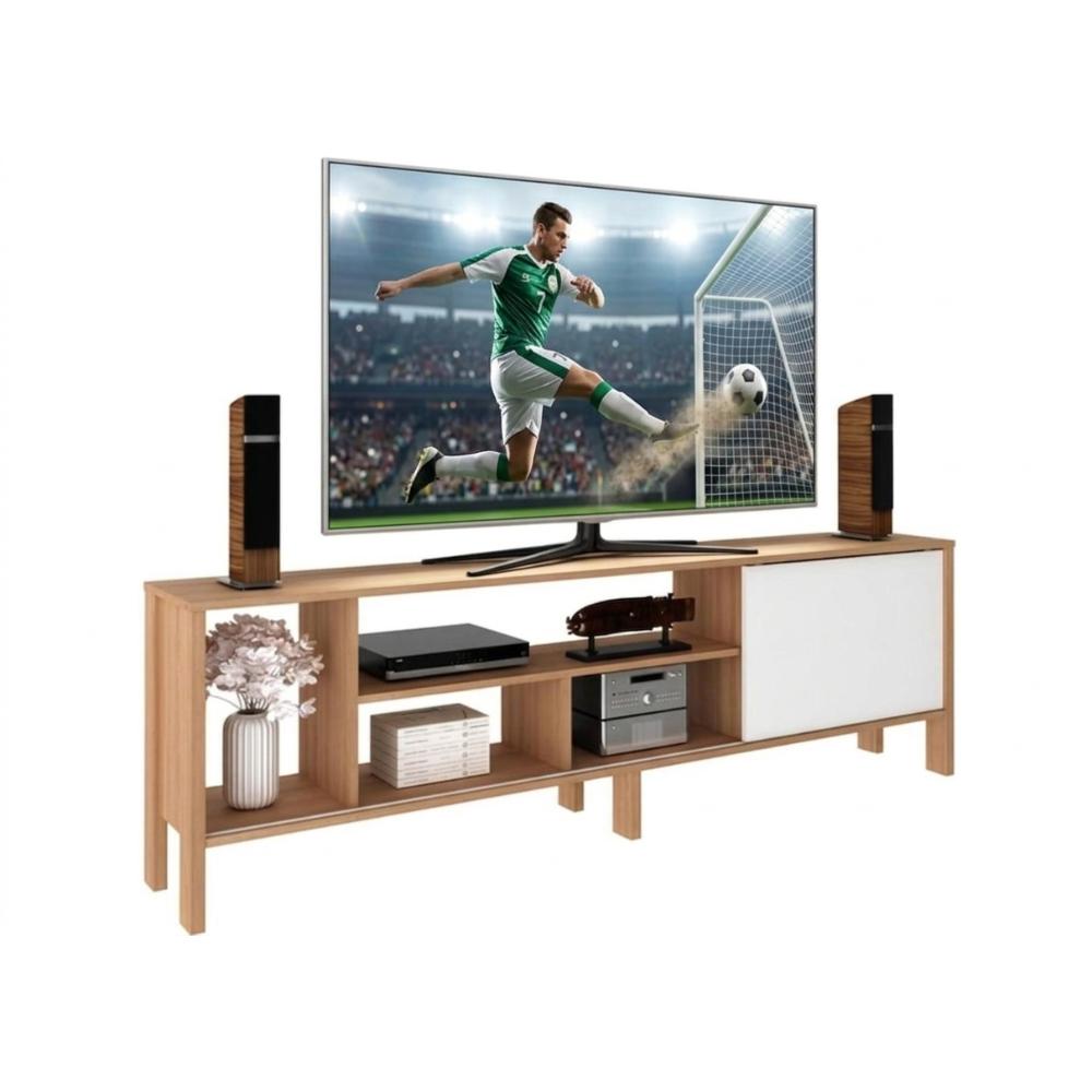 Mueble Para TV 65″ Rack Moderno Con Puerta Corrediza Al/Bl