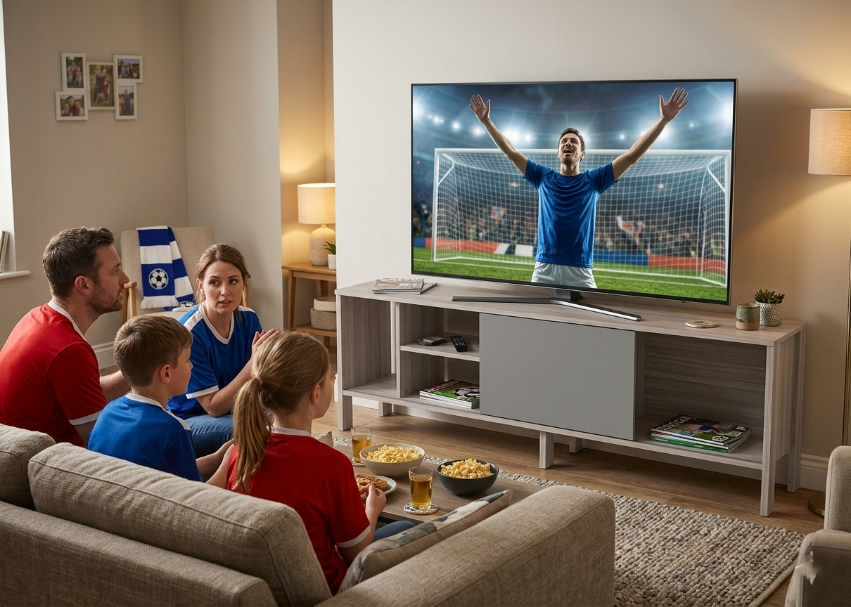 Mueble Para TV 65 Rack Moderno Con Puerta Corrediza Carvalho