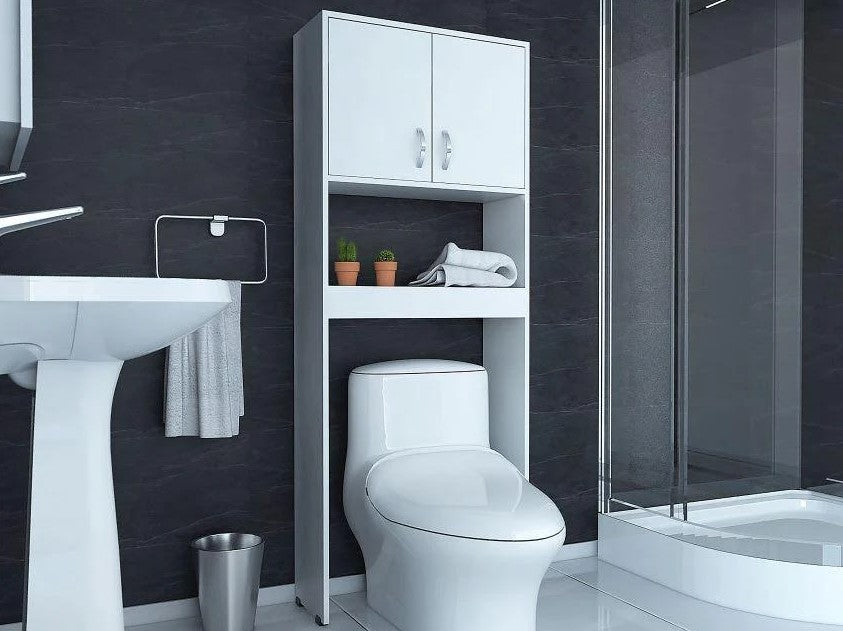 Gabinete de Baño Apolis MADIK color Blanco, puertas y repisas