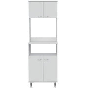 Mueble Alacena para Cocina Madik Blanco con 4 puertas y 4 estantes