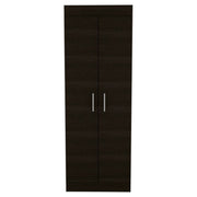 Mueble Alacena Nepal, Wengue, con 5 Entrepaños y 2 Puertas Batientes
