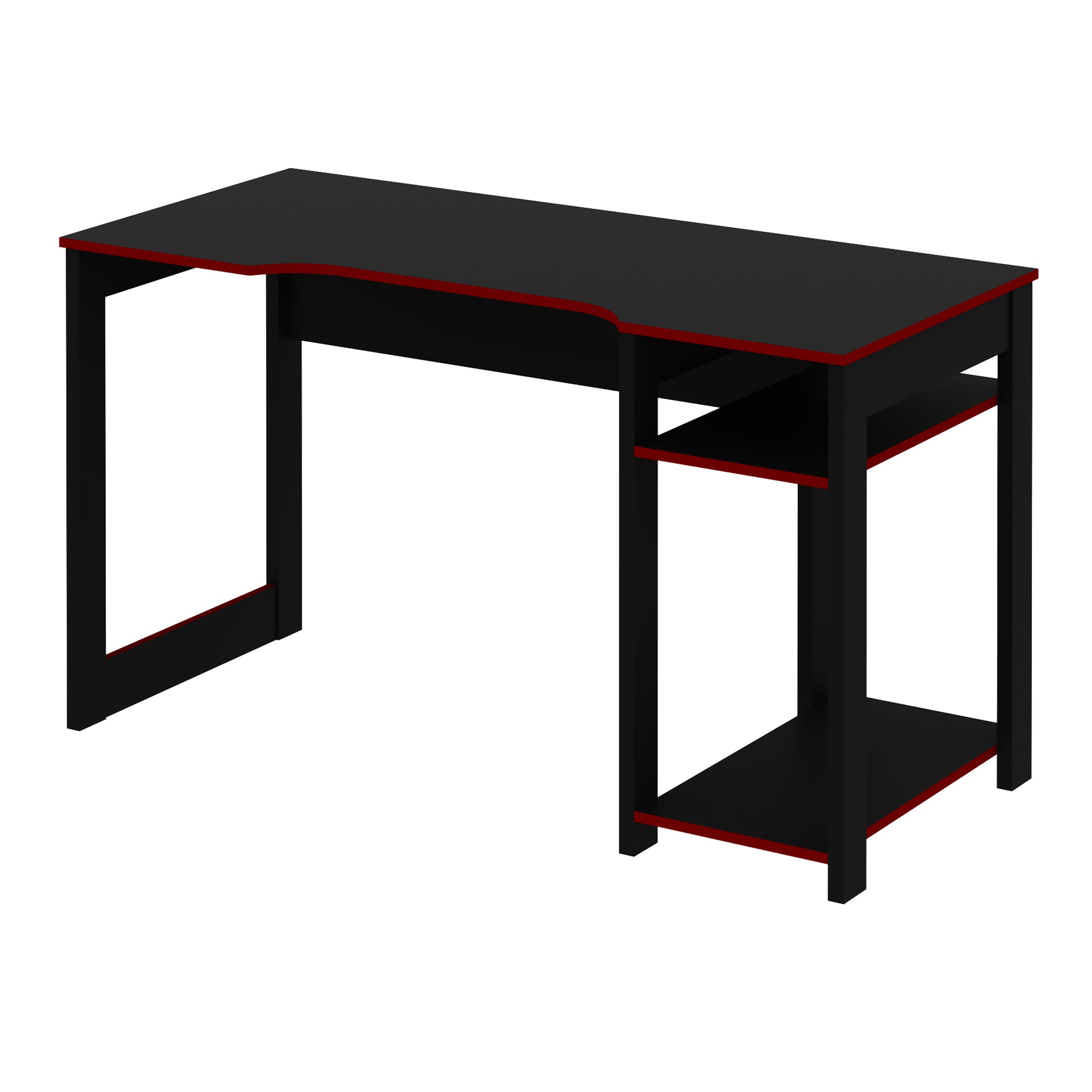 Mueble Escritorio/Mesa Gamer Negro/Rojo