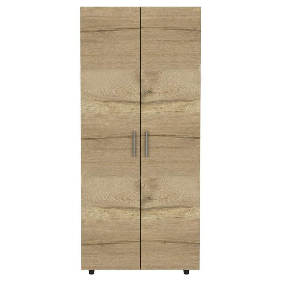 Closet Carlota Madik Café Claro/Blanco, con 1 Tubo y 3 Entrepaños
