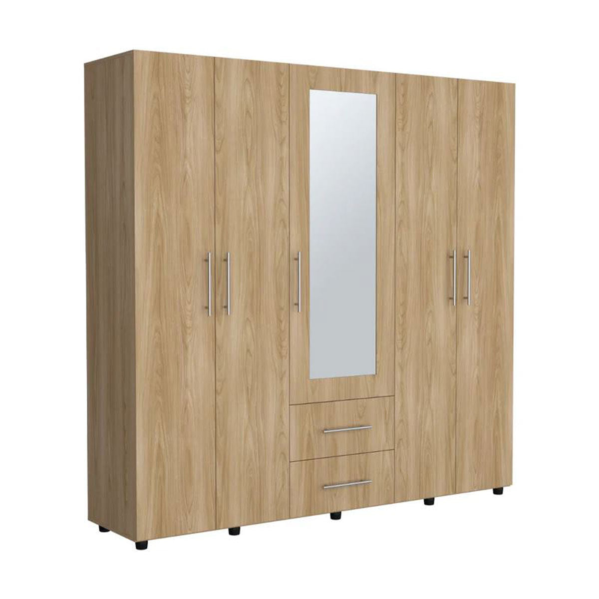 Closet Grays Madik Fresno Europeo y Wengue, puerta con Espejo