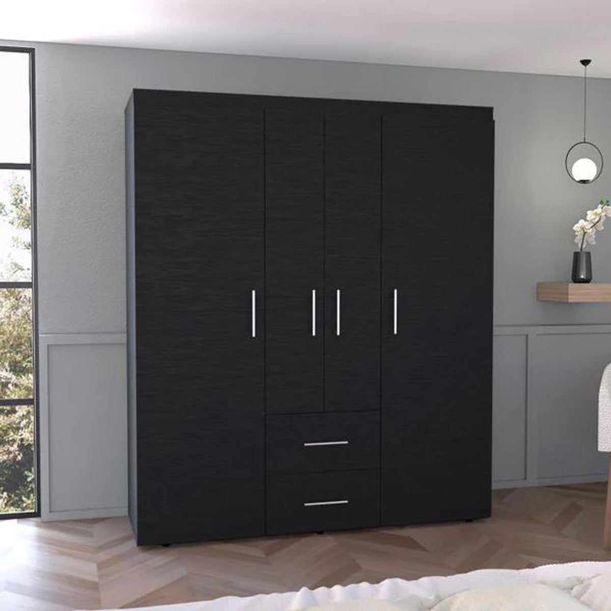 Closet Bariloche Bombay Eco Madik Wengue Multiples Entrepaños
