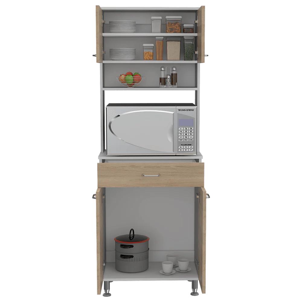 Mueble Alacena Madik color Beige y Blanco