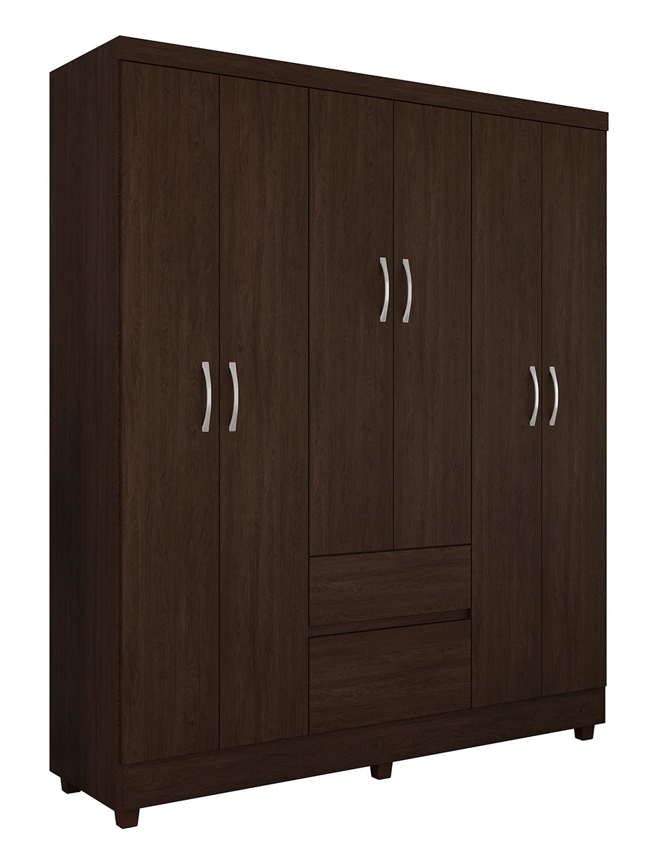 MUEBLE ROPERO DE 6 PUERTAS LINEA FLASH MODELO 62920-105