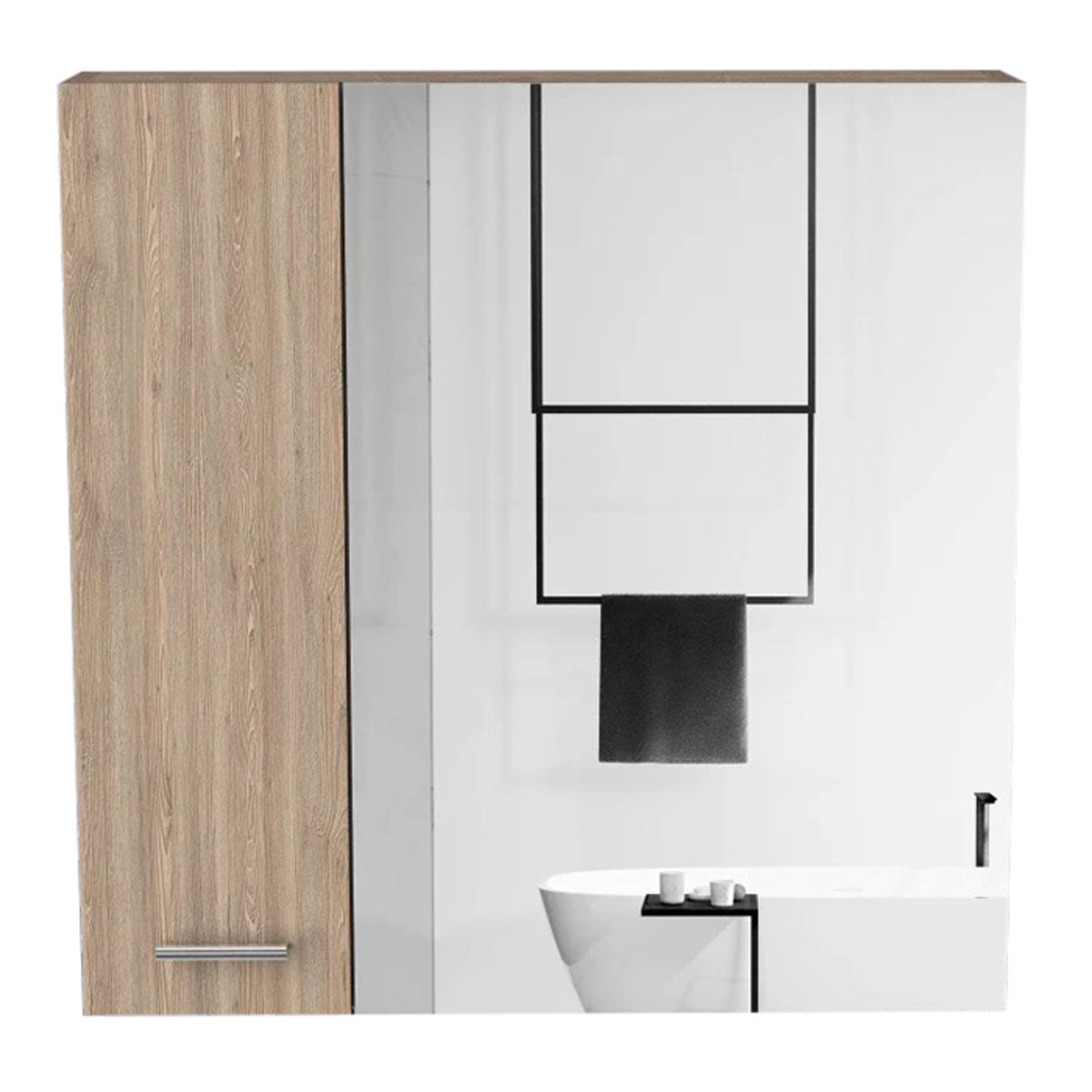 Gabinete de Baño MADIK Apolis  Miel con Puerta Espejo