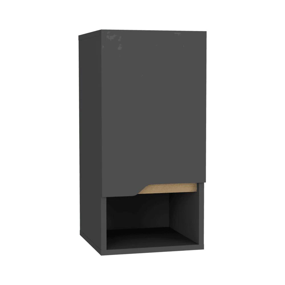 Gabinete para Baño Apolis Organizador de Pared Color Gris Oscuro y Café Claro