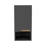 Gabinete para Baño Apolis Organizador de Pared Color Gris Oscuro y Café Claro
