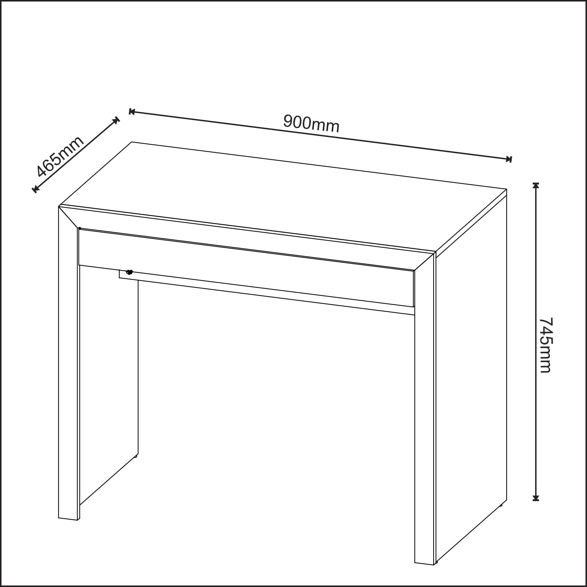 Mueble Mesa/Escritorio De Apoyo P/Oficina Carvalho ME4107.05
