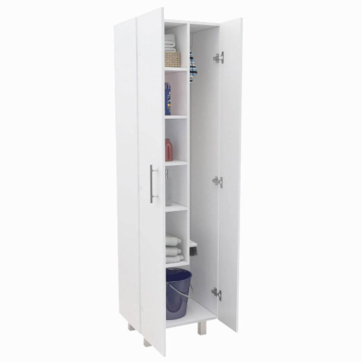 Mueble De Aseo Madik Color Blanco con 5 repisas