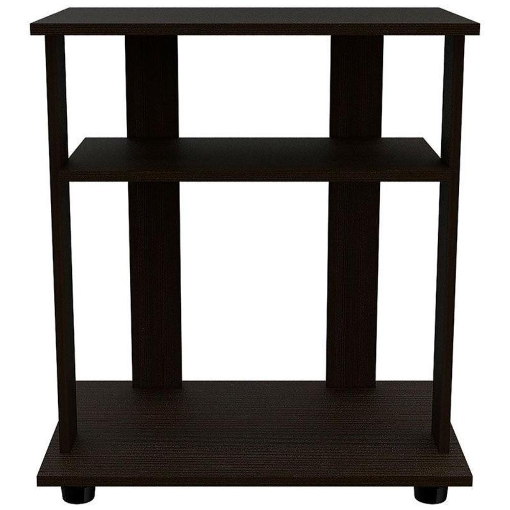 Rack para TV 32″ Madik con repisas para almacenar en color negro