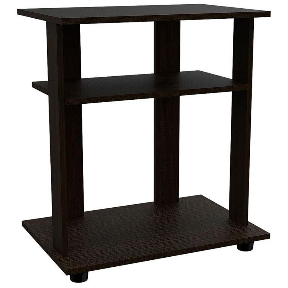 Rack para TV 32″ Madik con repisas para almacenar en color negro
