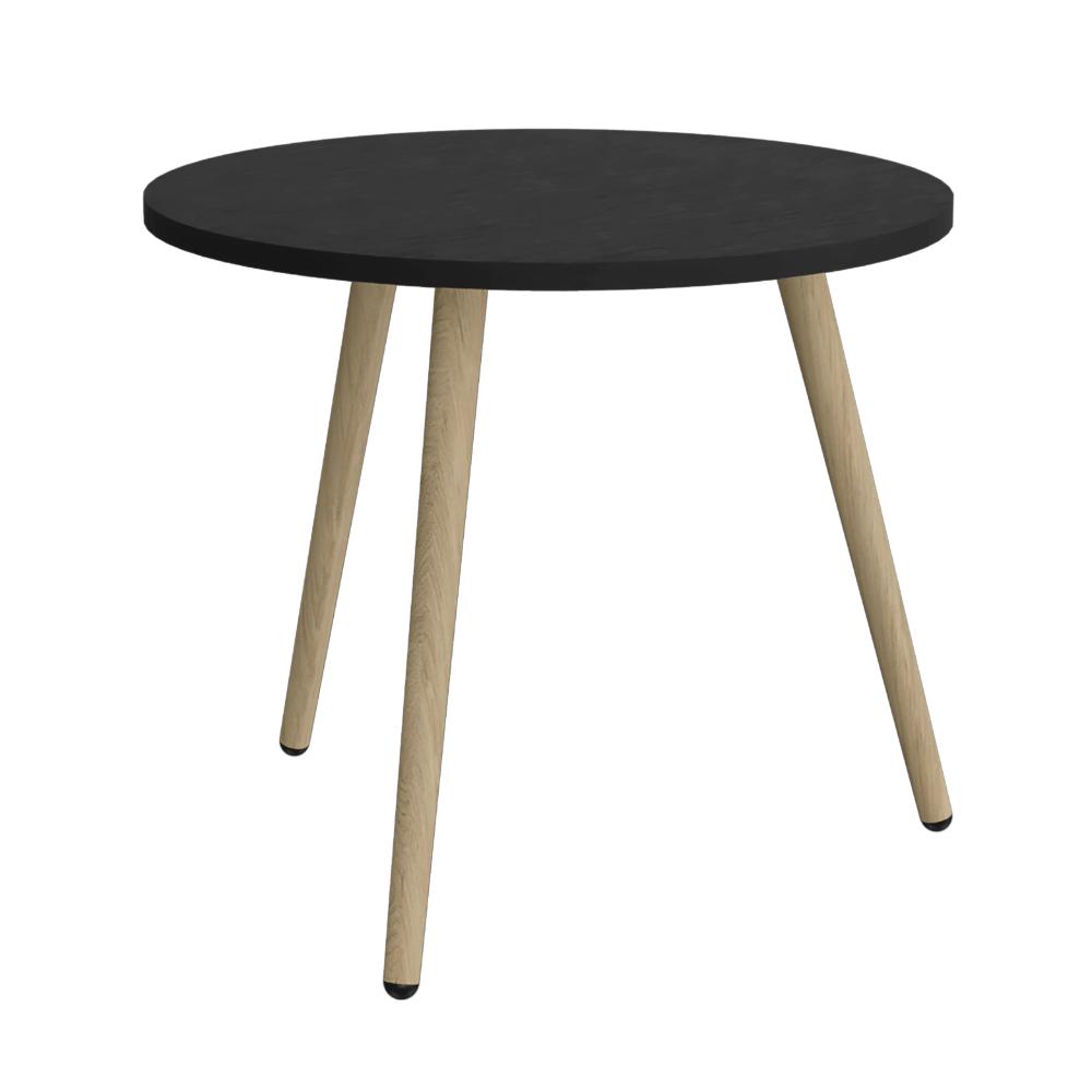 Mesa de Centro Redonda Madik Estilo Nordico Color Wengue