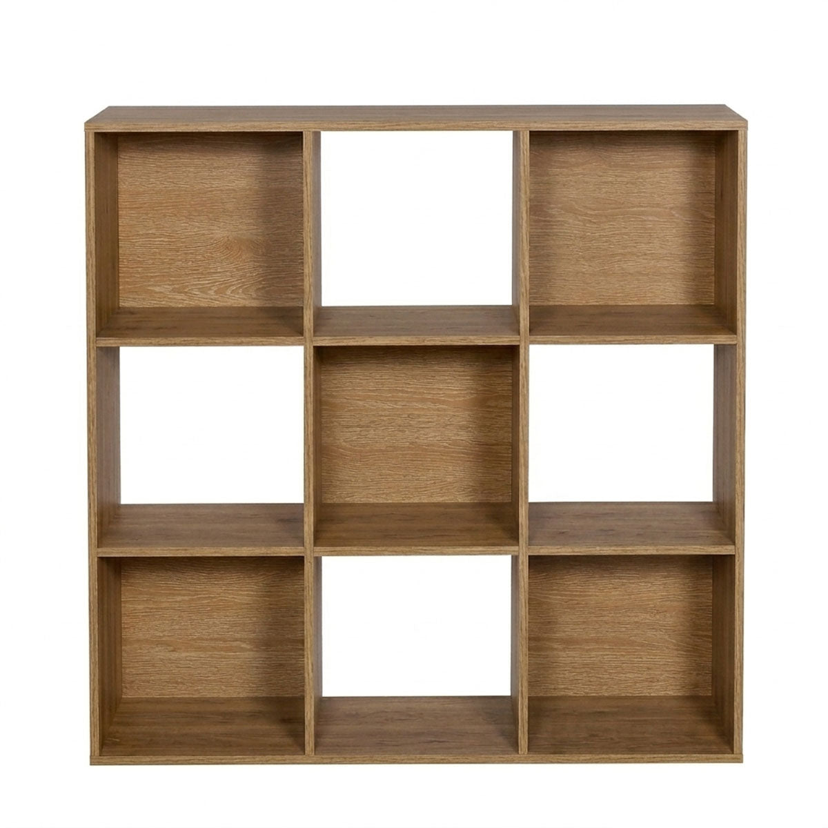 Mueble Organizador de 9 Cubos Madik Multiusos en color Café Nuez