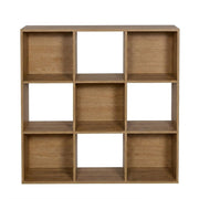 Mueble Organizador de 9 Cubos Madik Multiusos en color Café Nuez