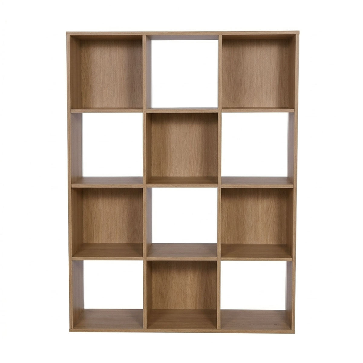 Mueble Organizador de 12 Cubos Madik Multiusos en color Café Nuez