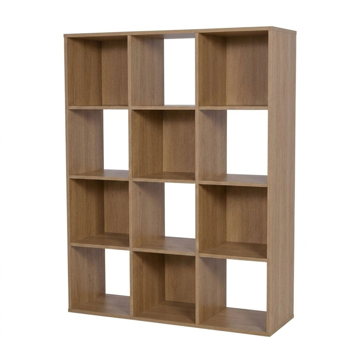 Mueble Organizador de 12 Cubos Madik Multiusos en color Café Nuez