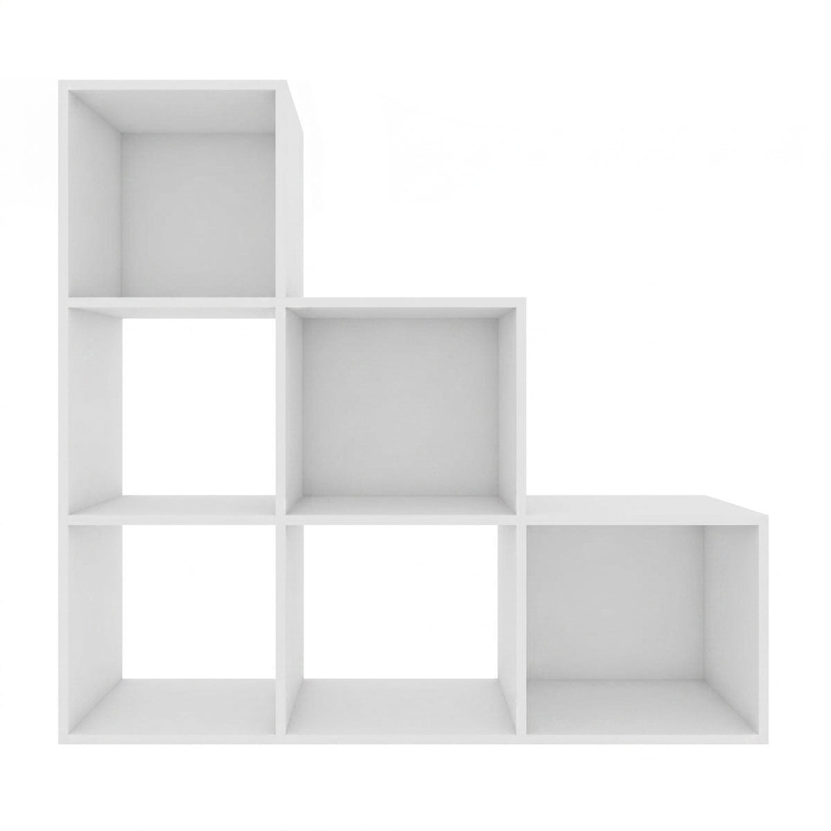 Mueble Organizador de 6 cubos Madik Escalera Multiusos Blanco