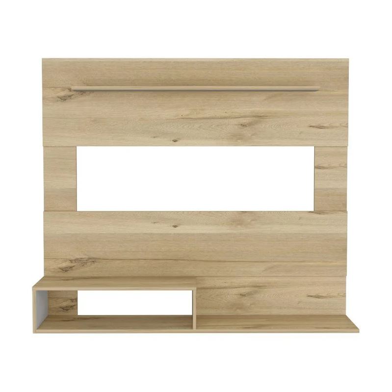 Panel Ascher MADIK Para TV 55″ Color Café Claro y Blanco Duqueza