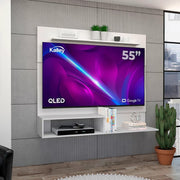 Panel de Tv Ascher MADIK Para TV de Hasta 55″ Color Blanco