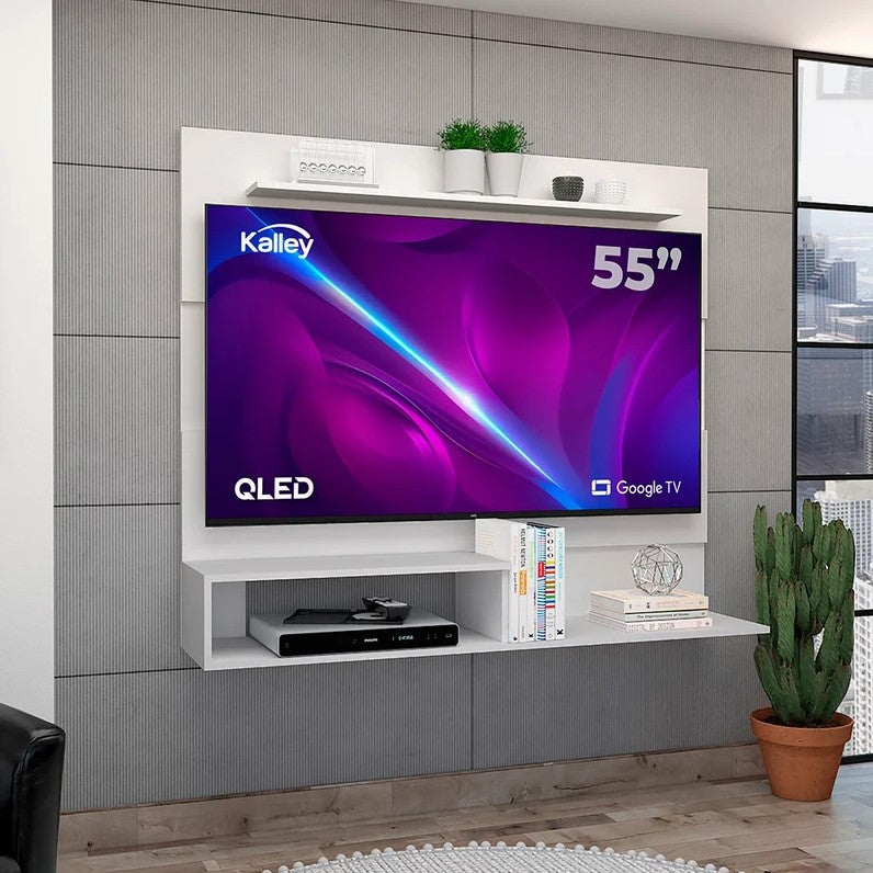Panel de Tv Ascher MADIK Para TV de Hasta 55″ Color Blanco