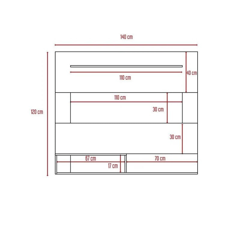 Panel Tv Beijing MADIK Para TV de 55″ Color Wengue