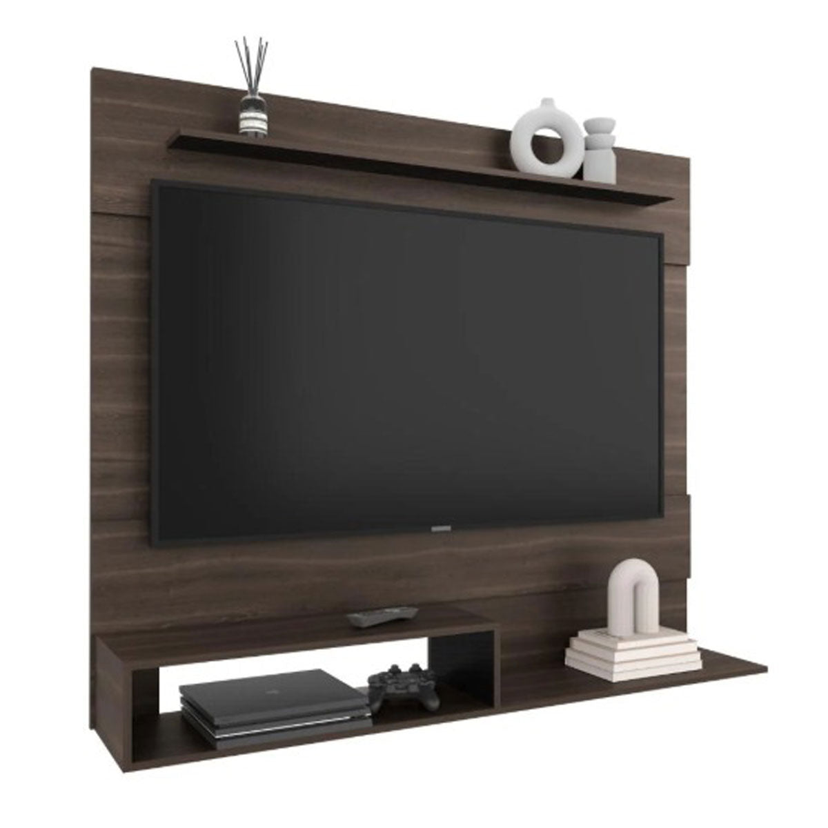 Panel de TV 70″ MADIK color Milan/Wenguecon con repisas