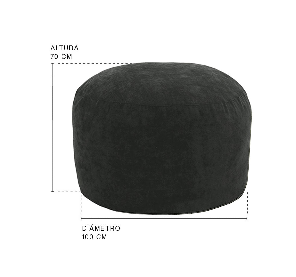 Sillón Puff para adultos con relleno incluido 70x100cm