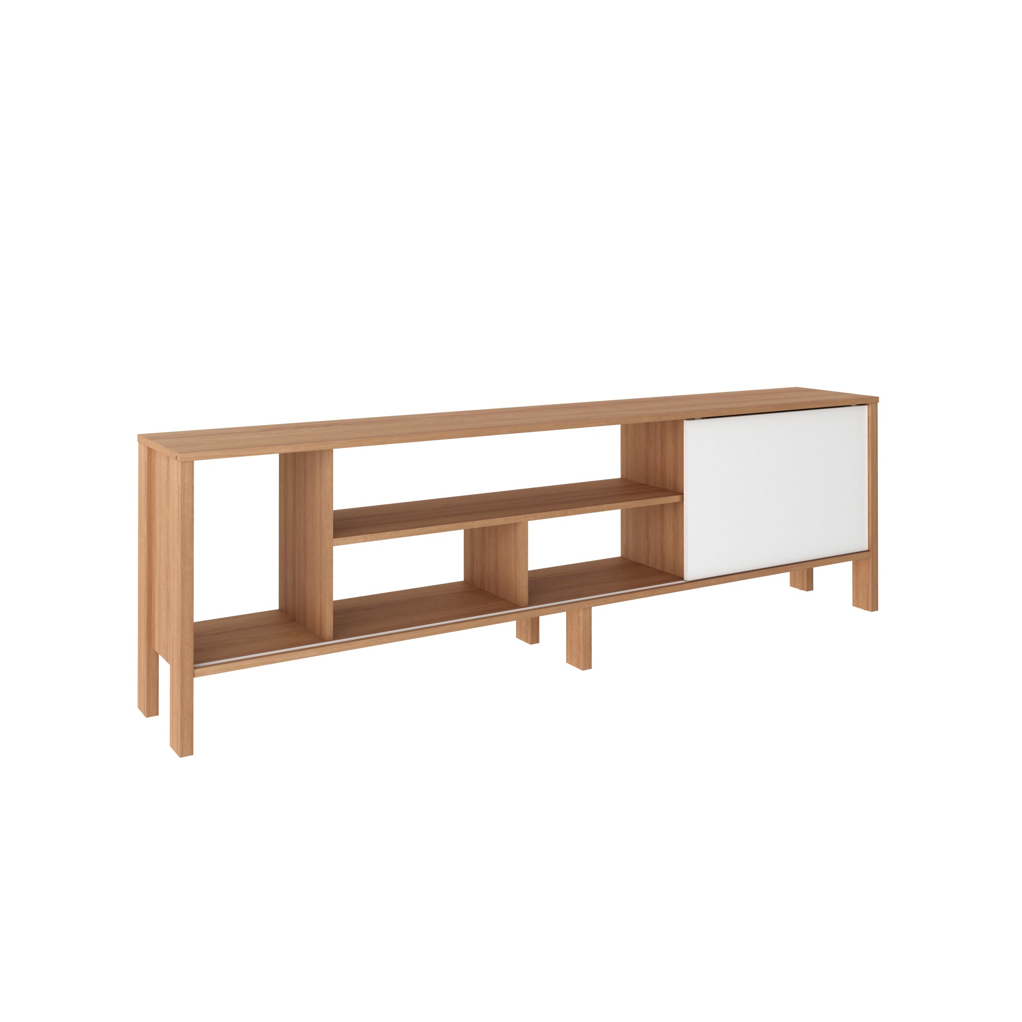 Mueble Para TV 65″ Rack Moderno Con Puerta Corrediza Al/Bl