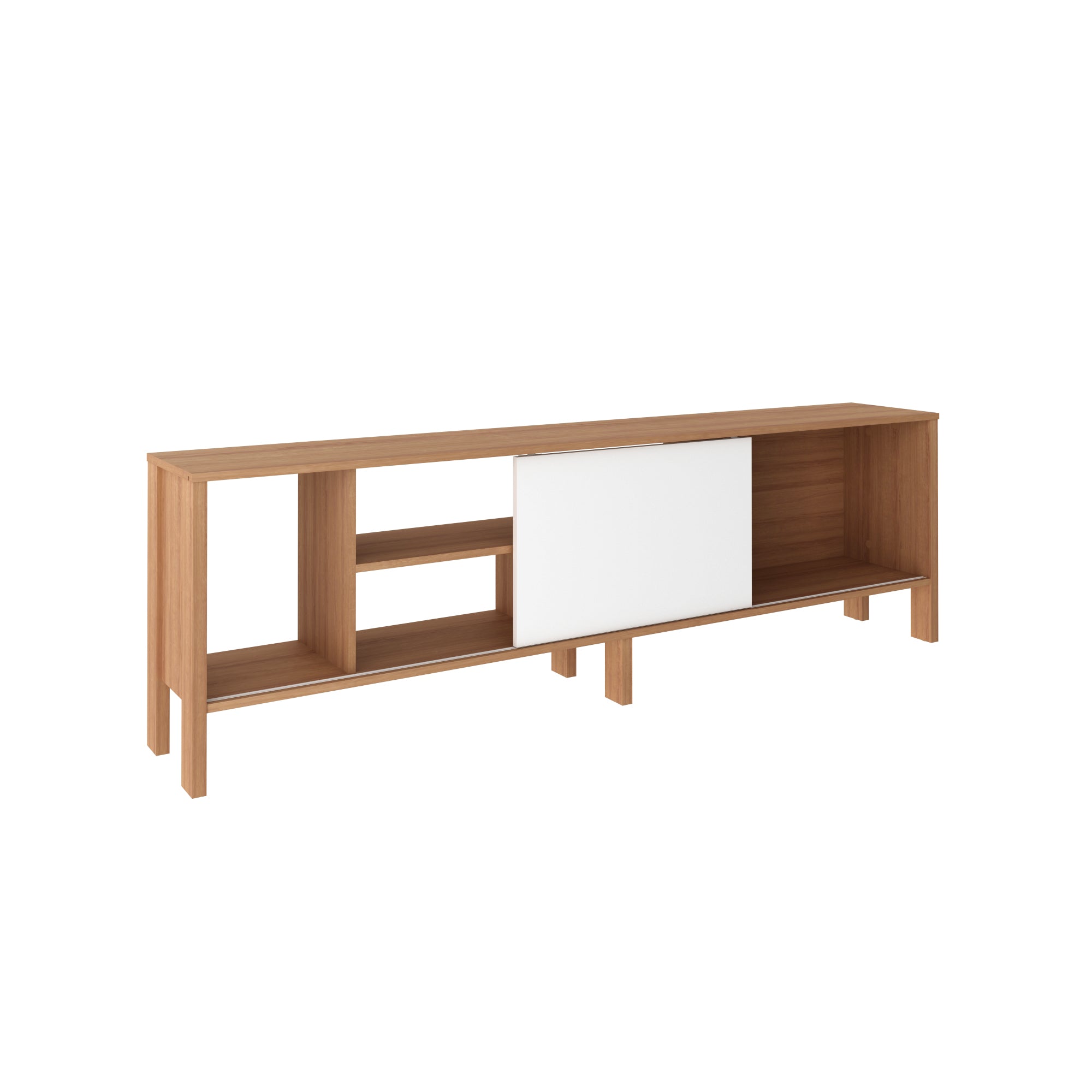 Mueble Para TV 65″ Rack Moderno Con Puerta Corrediza Al/Bl