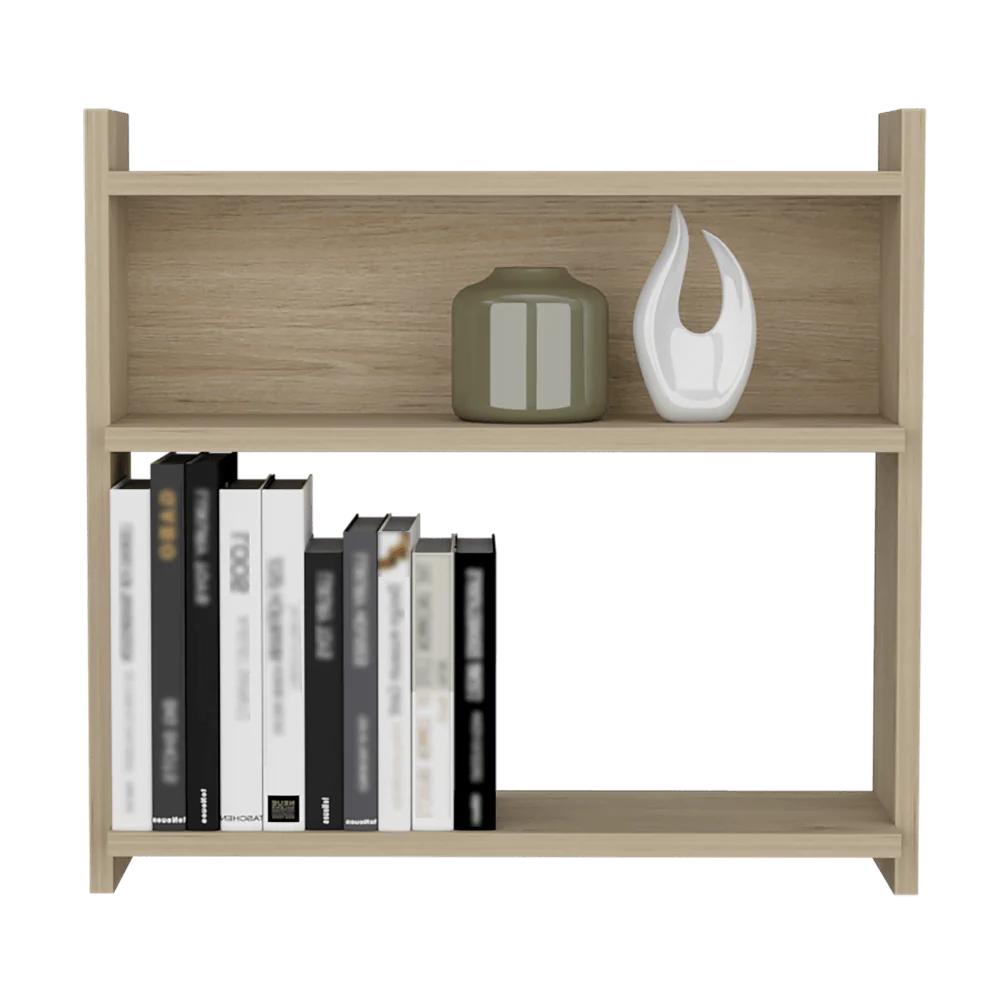 Repisa Flotante Cubo Madik con Nichos Organizadores color Marrón Claro