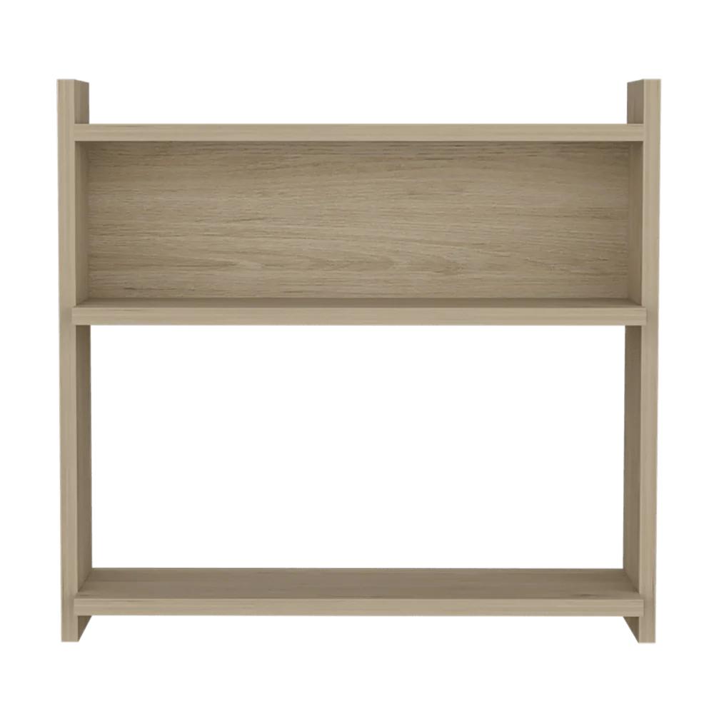 Repisa Flotante Cubo Madik con Nichos Organizadores color Marrón Claro