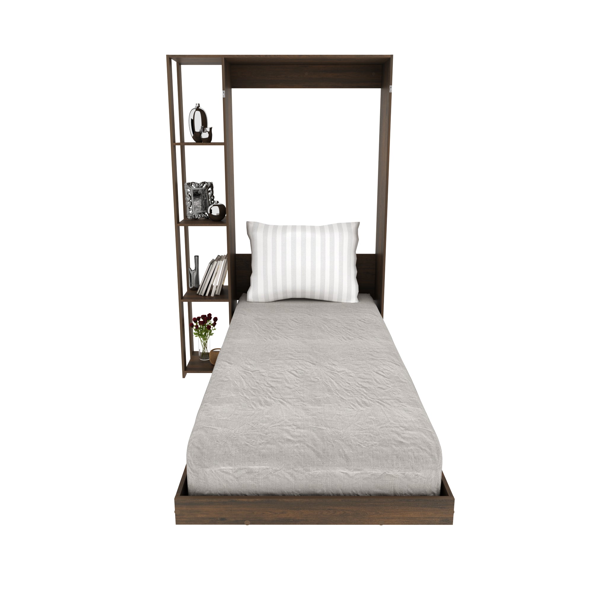Base Cama Individual Abatible Con Estantes CM8025.0001