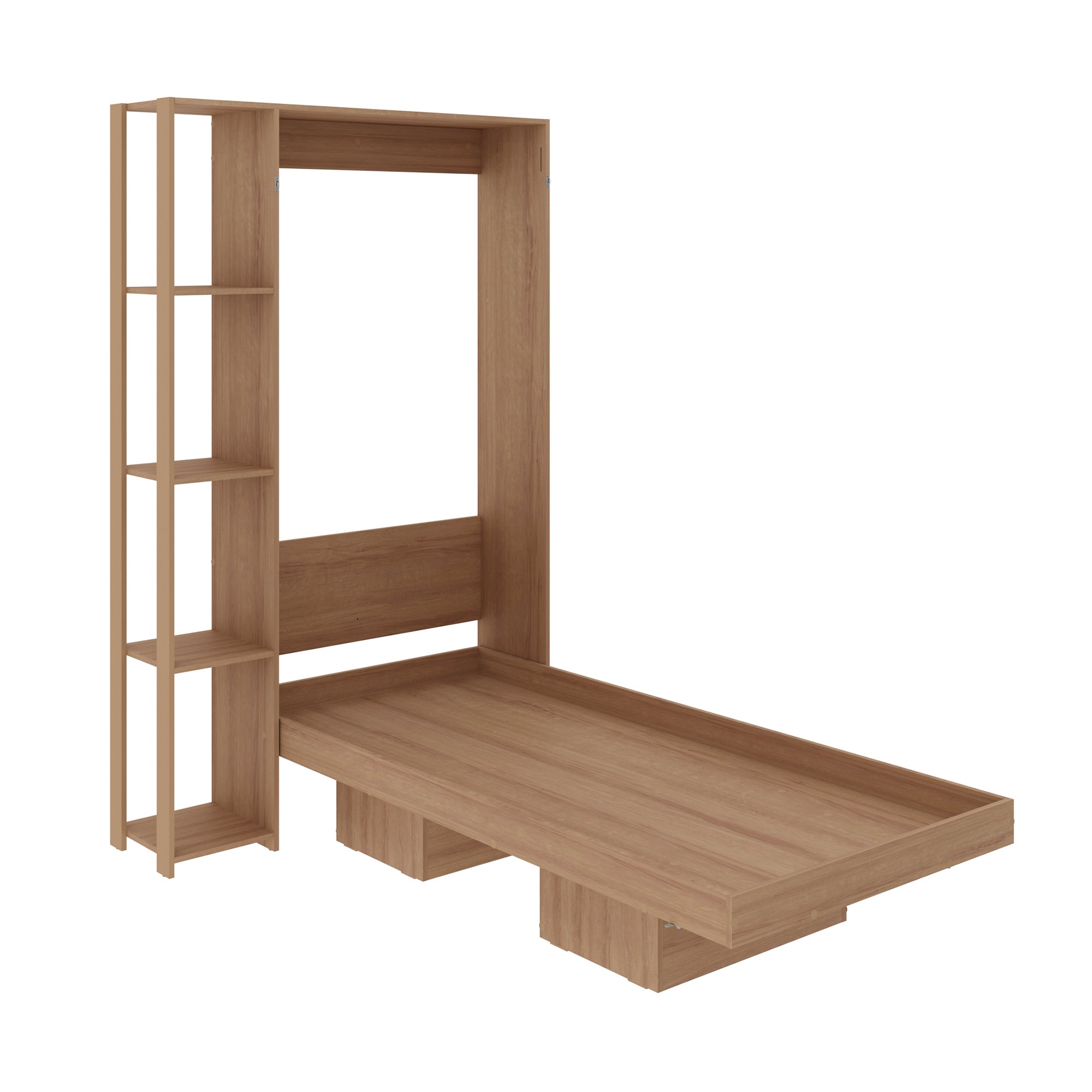 Base Cama Individual Abatible Con Estantes CM8025.0002